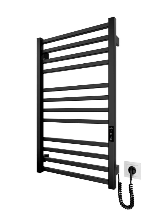 Grzejnik elektryczny suchy HF London 77x53 czarny mat Hygge Family