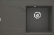 Zlewozmywak granitowy 1-komorowy lewy antracyt metalik Evora Deante