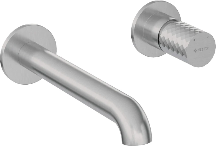 Bateria umywalkowa podtynkowa stal szczotkowana Silia Hexa Deante