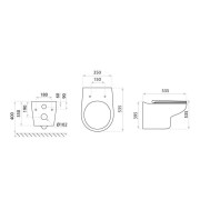 Miska wisząca wc Arctic Lavita