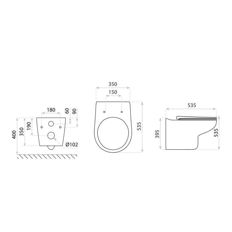 Miska wisząca wc Arctic Lavita