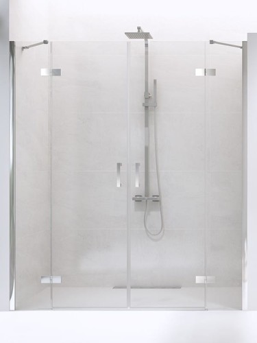 Drzwi prysznicowe New Trendy New Renoma 230x195 szkło czyste