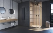 Kabina Radaway Modo New Black II Factory 90x200 szkło przejrzyste