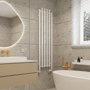 Grzejnik łazienkowy dekoracyjny Radeco Tubo 4K 120x45,5cm kolor