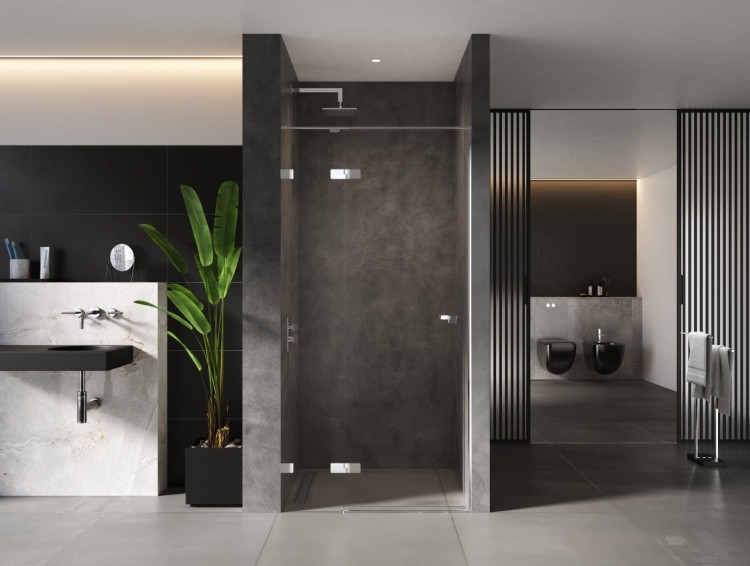 Drzwi prysznicowe New Trendy Eventa chrom lewe czyste