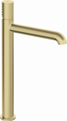 Bateria umywalkowa wysoka złoto szczotkowane Silia Hexa Deante