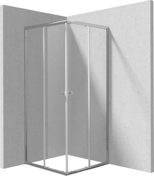 Kabina prysznicowa kwadratowa 80x80x185 chrom Cilantro Deante