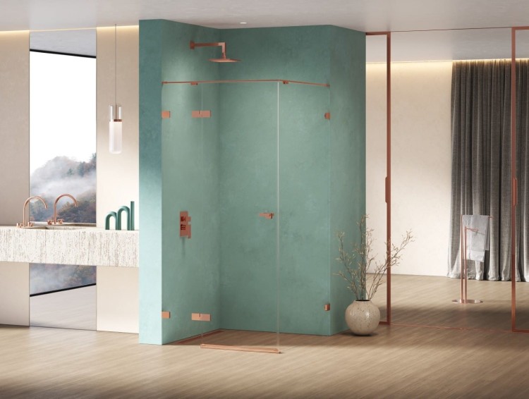 Kabina prysznicowa New Trendy Eventa Copper Shine lewa