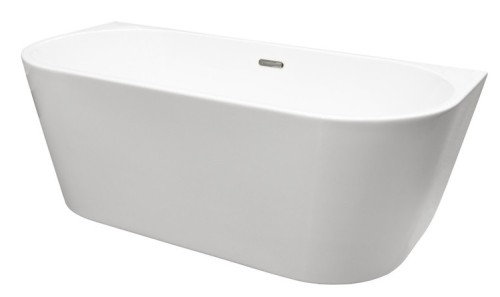 Wanna wolnostojąca przyścienna Vica New 160x80 Besco klik-klak z przelewem szczelinowym