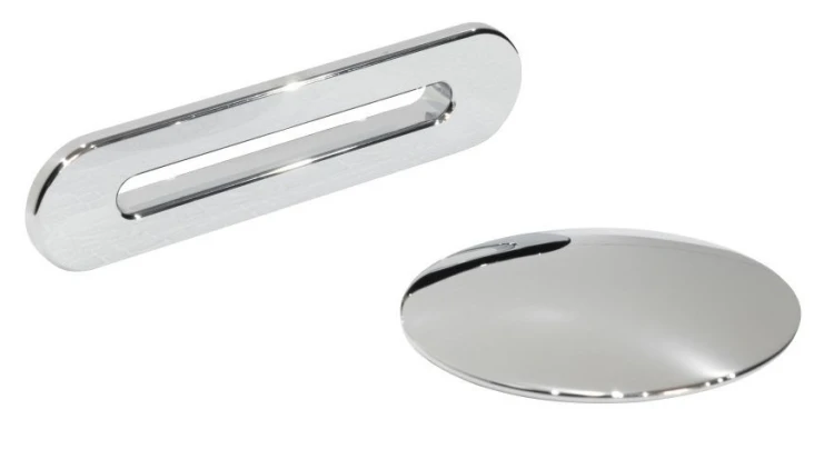 Wanna wolnostojąca przyścienna Vica New 160x80 Besco klik-klak z przelewem szczelinowym