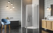 Kabina pięciokątna Radaway Nes PTJ 100x90x200 szkło przejrzyste, wersja lewa