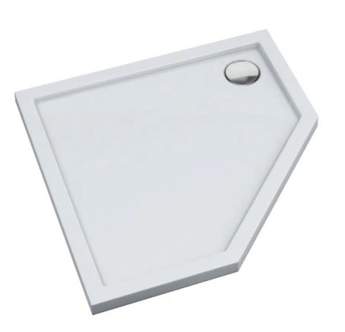 Brodzik pięciokątny SHARPER 80x80 Schedpol Schedline, biały