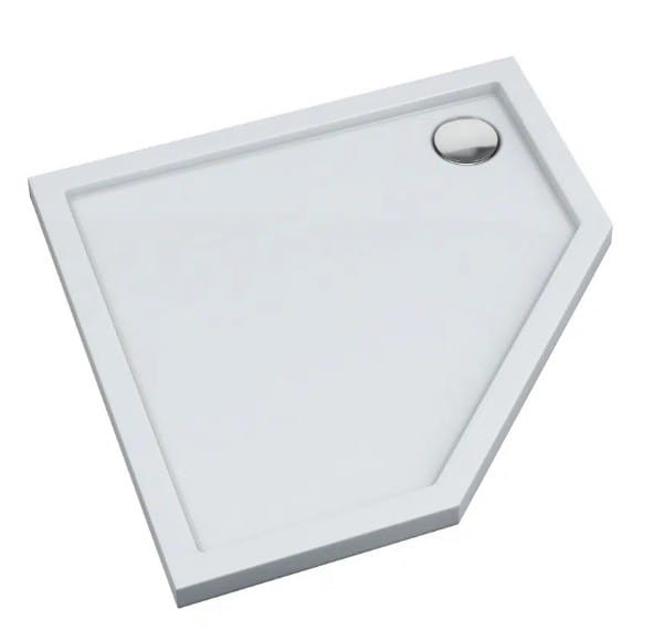 Brodzik pięciokątny SHARPER 80x80 Schedpol Schedline, biały