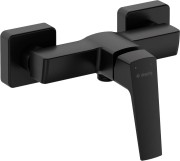 Bateria prysznicowa ścienna nero czarna Blur Deante