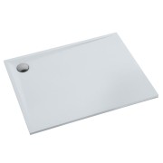 Brodzik prostokątny LIBRA Smooth White 80x110 Schedpol Schedline, biały