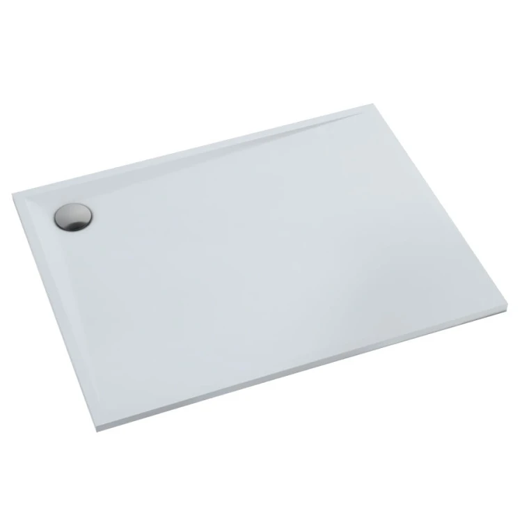 Brodzik prostokątny LIBRA Smooth White 80x110 Schedpol Schedline, biały