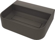 Umywalka granitowa nablatowa 50x40 antracyt metalik Arnika Deante