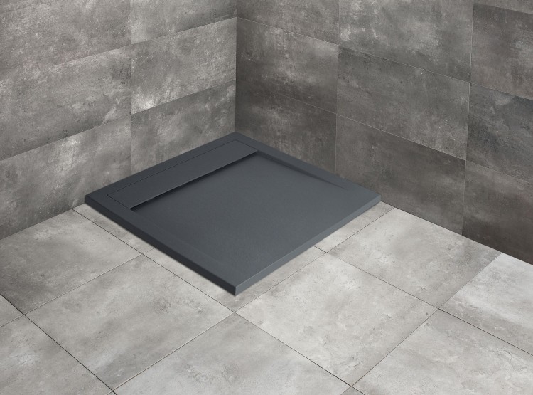 Brodzik kwadratowy Teos C 90x90 antracytowy Radaway
