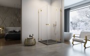 Kabina Radaway Essenza Pro Gold KDD 90x90x200 szkło przejrzyste