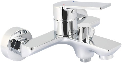 Bateria wannowa ścienna chrom Loco Deante