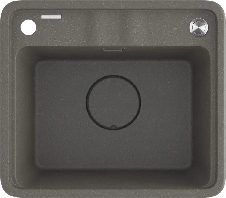 Zlewozmywak granitowy 1-komorowy antracyt metalik Momi Deante