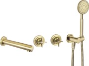 Bateria wannowa podtynkowa mosiądz Temisto Deante