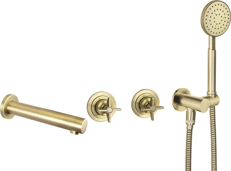 Bateria wannowa podtynkowa mosiądz Temisto Deante