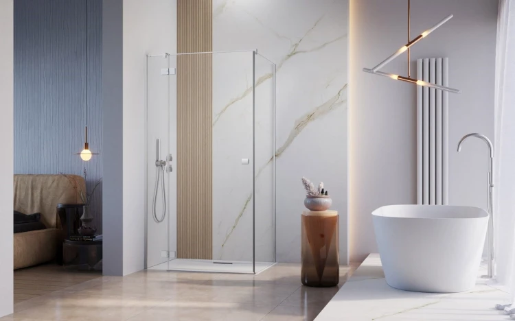 Kabina Radaway Essenza KDJ 90x100x200 lewa, szkło przejrzyste