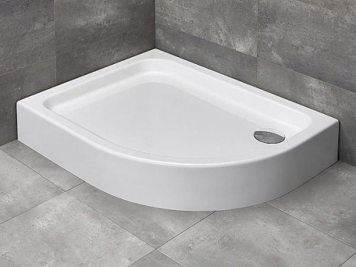 Brodzik asymetryczny Radaway Laros E Compact 100x80x17x5,5 lewy