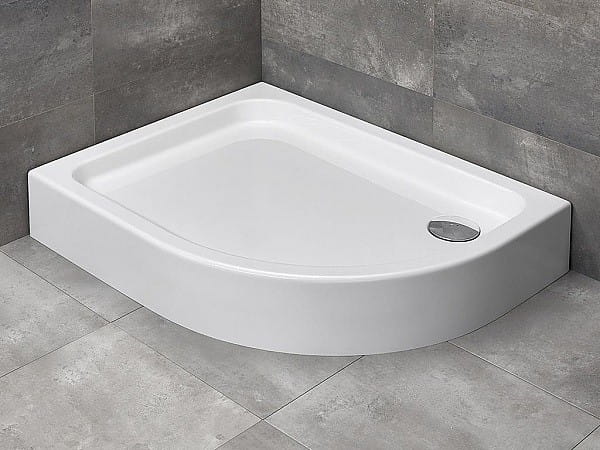 Brodzik asymetryczny Radaway Laros E Compact 100x80x17x5,5 lewy