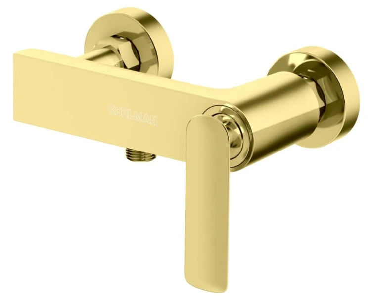 Bateria prysznicowa natynkowa Experience Gold KOHLMAN złoto błyszczące