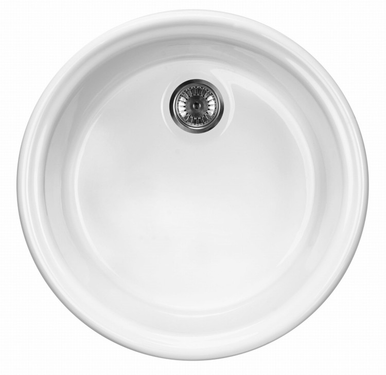 Zlewozmywak ceramiczny 1-komorowy okrągły Lusitano Deante