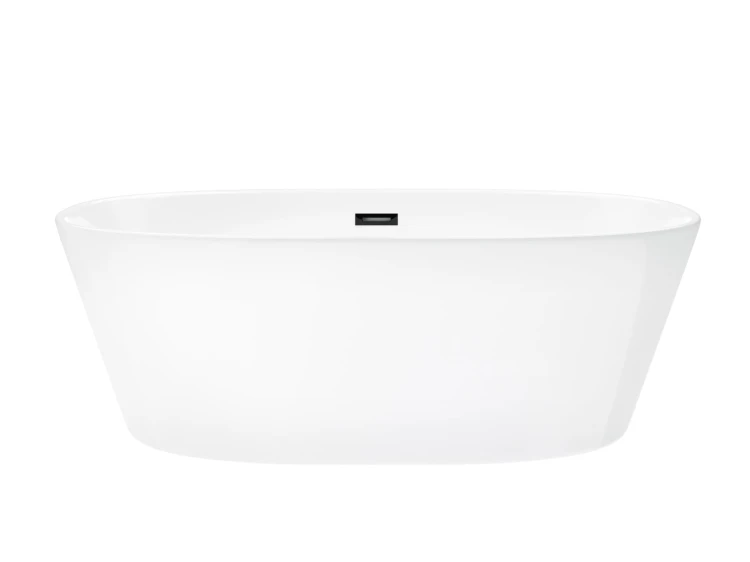 Wanna wolnostojąca corsan e026 salina 170 cm z wykończeniem czarnym