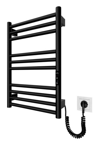 Grzejnik elektryczny suchy HF Greenwich 57x43 czarny mat Hygge Family