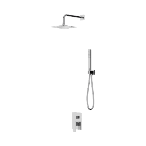 Podtynkowy zestaw prysznicowy z deszczownicą Aquila Chrome Lavita