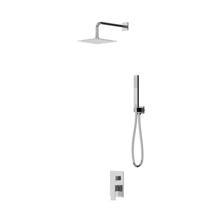 Podtynkowy zestaw prysznicowy z deszczownicą Aquila Chrome Lavita