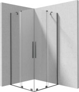 Kabina prysznicowa kwadratowa 90x90x195 titanium Prizma Deante