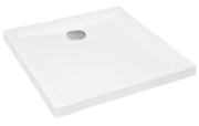 Brodzik kwadratowy biały AQUARIUS SLIMLINE 90X90X3 Besco