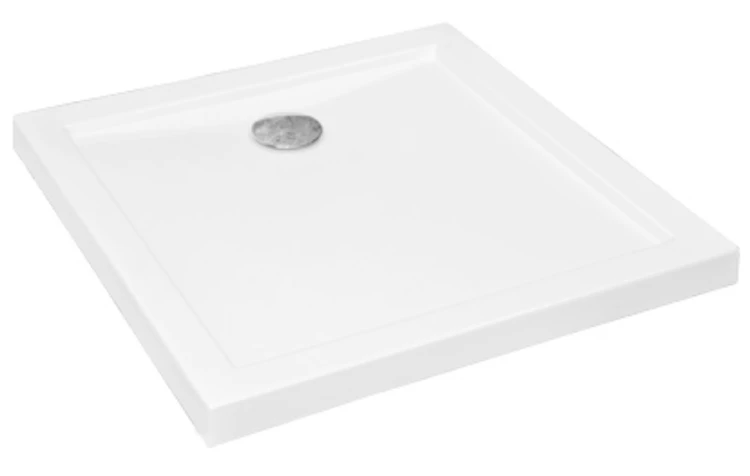 Brodzik kwadratowy biały AQUARIUS SLIMLINE 90X90X3 Besco