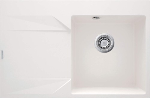 Zlewozmywak granitowy 1-komorowy lewy alabaster Evora Deante