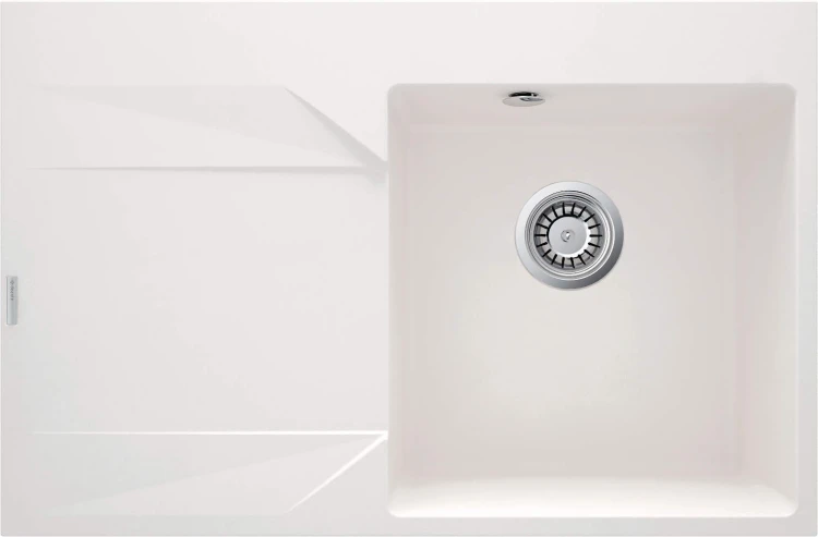 Zlewozmywak granitowy 1-komorowy lewy alabaster Evora Deante