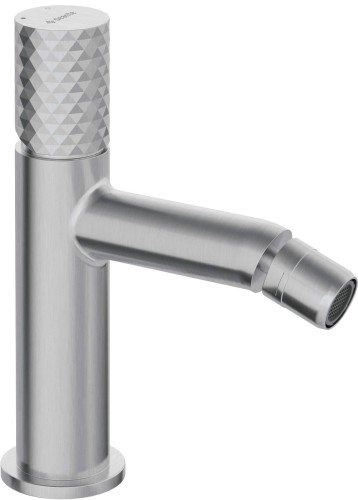 Bateria bidetowa stojąca stal szczotkowana Silia Hexa Deante