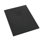 Brodzik prostokątny PROTOS Black Stone 100x140 Schedpol Schedline, czarny