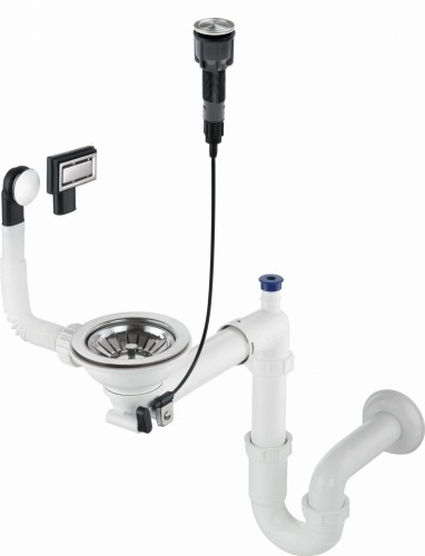 Syfon do zlewozmywaka granitowego 1-komorowego Space-Saver