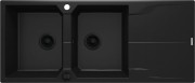 Zlewozmywak granitowy 2-komorowy z ociekaczem nero Andante Deante