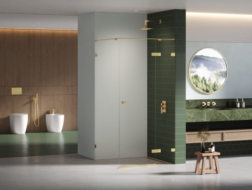 Kabina prysznicowa New Trendy Eventa Gold Shine prawa