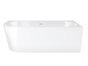 Wanna narożna corsan intero prawa 160 cm z szeroką krawędzią i wykończeniem białym