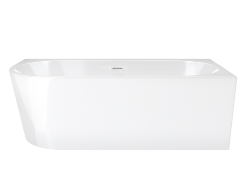 Wanna narożna corsan intero prawa 160 cm z szeroką krawędzią i wykończeniem białym