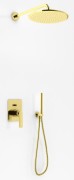 Zestaw prysznicowy Experience Brushed Gold KOHLMAN złoto szczotkowane deszczownica okrągła 30cm