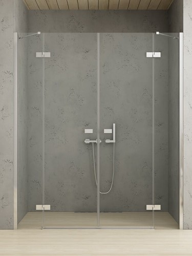 Drzwi prysznicowe New Trendy Reflexa 220x200 szkło czyste